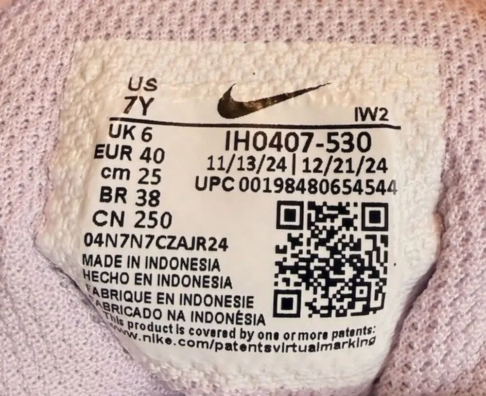 Nike Court Borough Low SE Lavender/Silver Big Kids/Women 7Y/8.5W IH0407530 (39)